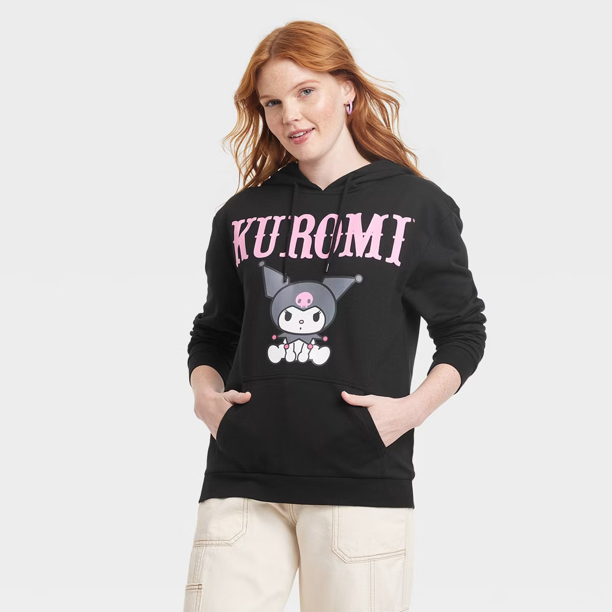 Women's Sanrio Kuromi Graphic Hoodie - Black | Target