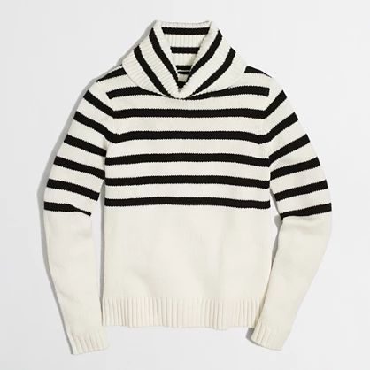 Striped turtleneck sweater | J.Crew Factory