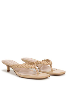 Favorite Daughter Sutton Braided Thong Kitten Heel Sandals | Anthropologie (US)