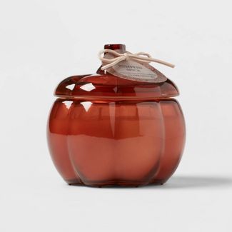 Glass Pumpkin Spice 2-wick Candle Orange - Threshold™ | Target