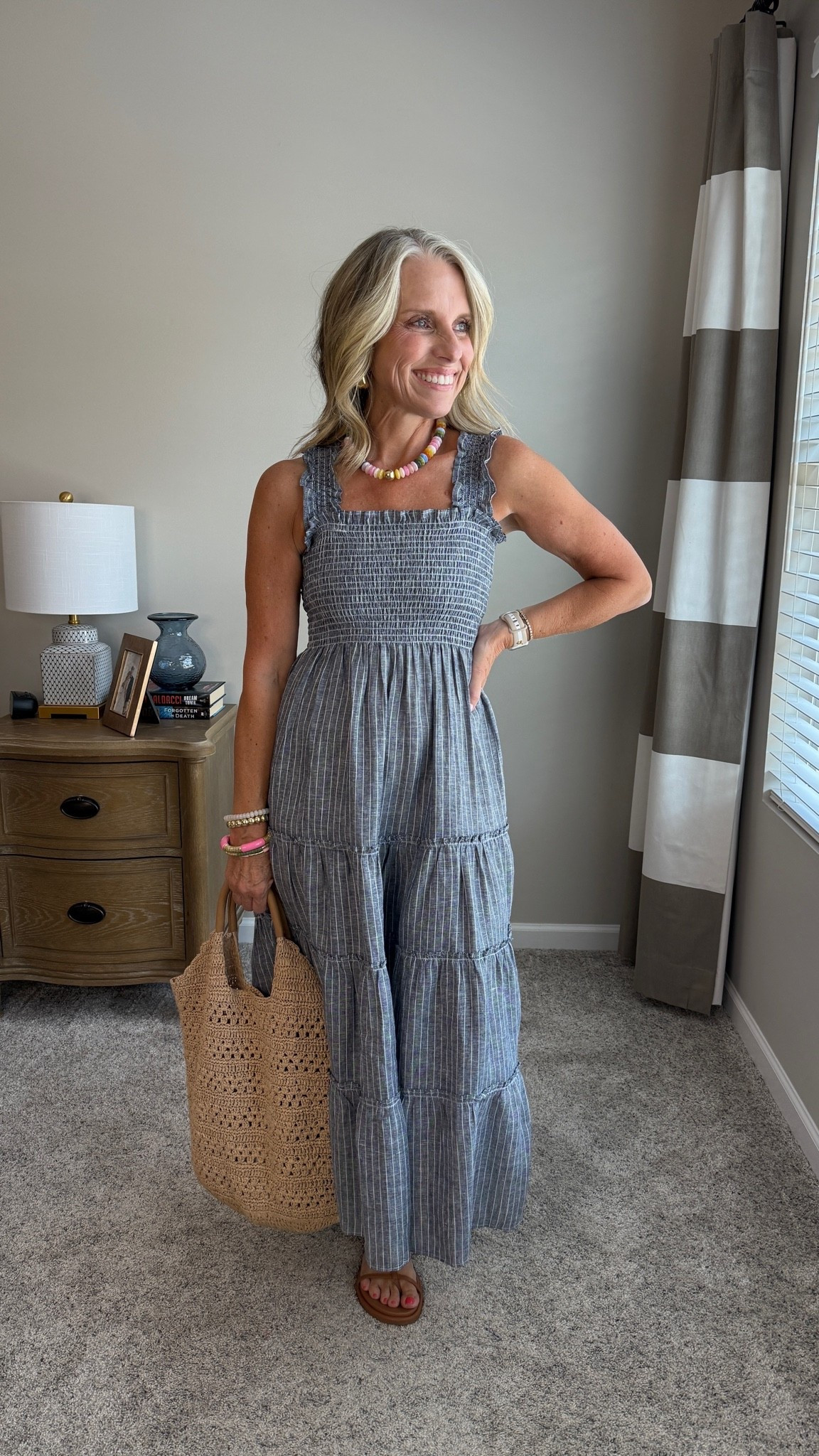 The perfect smocked sundress
Wearing XS @Quince

#LTKgrwm #LTKootd #LTKOver40