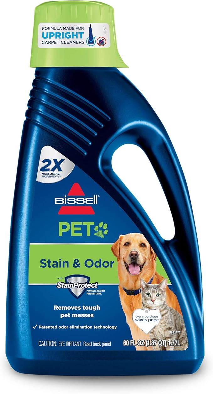 BISSELL 2X Pet Stain & Odor Full Size Machine Formula, 60 ounces, 99K52 | Amazon (US)