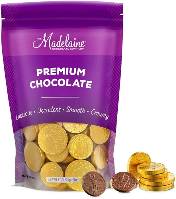 Madelaine Gold Chocolate Coins for St. Patrick’s Day - Individually Wrapped Candy Basket Filler... | Amazon (US)