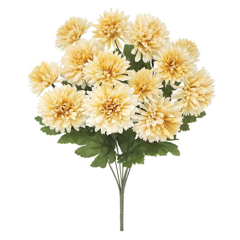 Cream Mum Bush, 18" | At Home