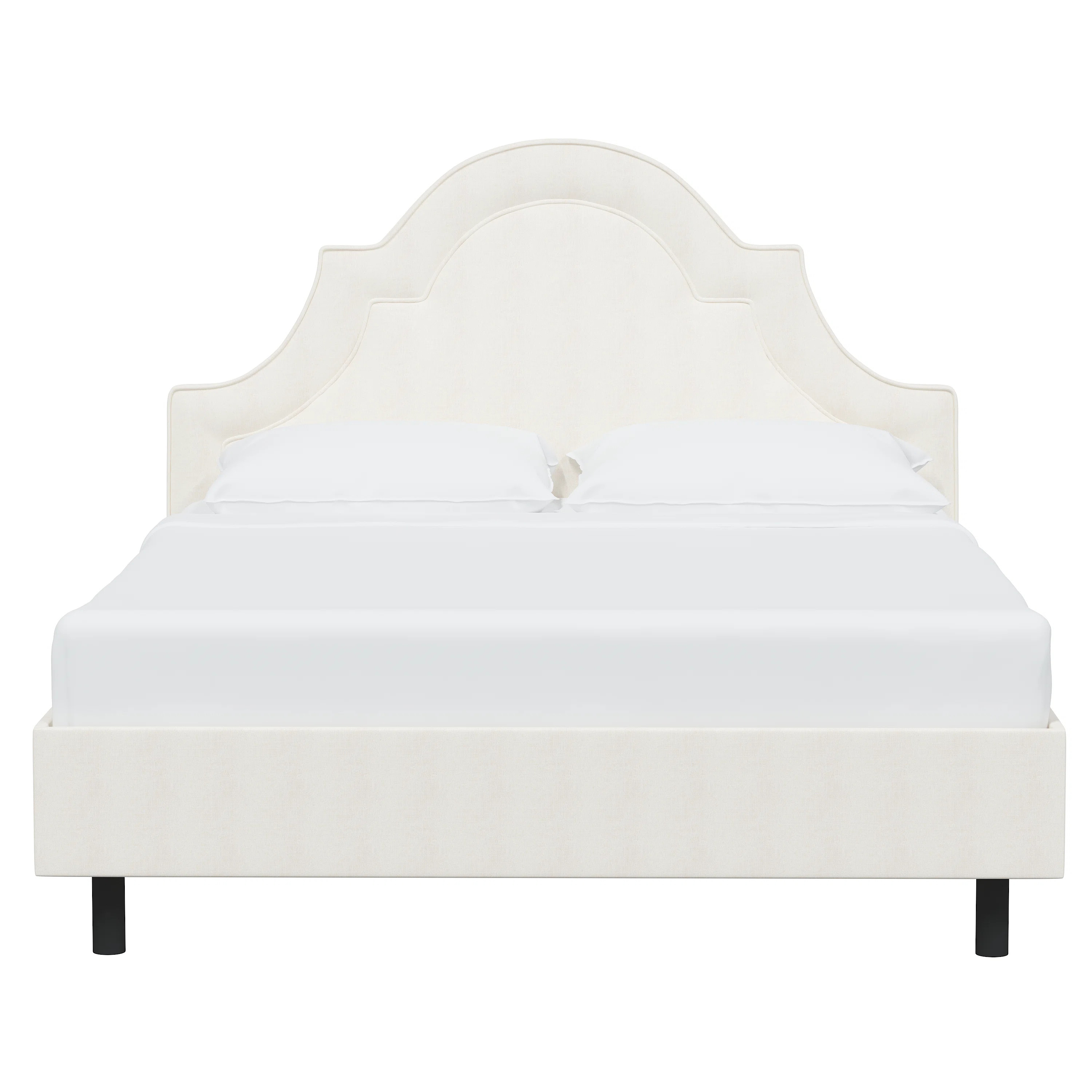 Knipe Upholstered Scalloped Bed | Birch Lane