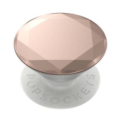 PopSockets PopGrip Metallic Diamond Cell Phone Grip & Stand - Rose Gold | Target