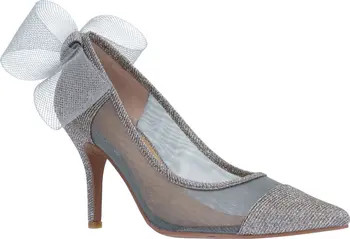 Sheer Bow Pointed Toe Pump (Women) | Nordstrom