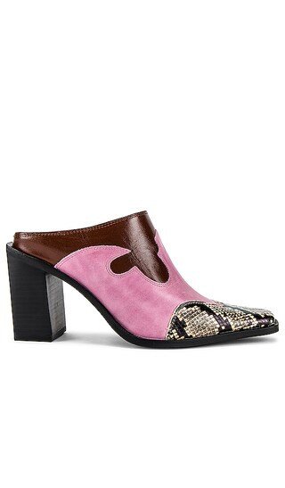 Cowgirl Mule in Pink Grey Snake Combo | Revolve Clothing (Global)