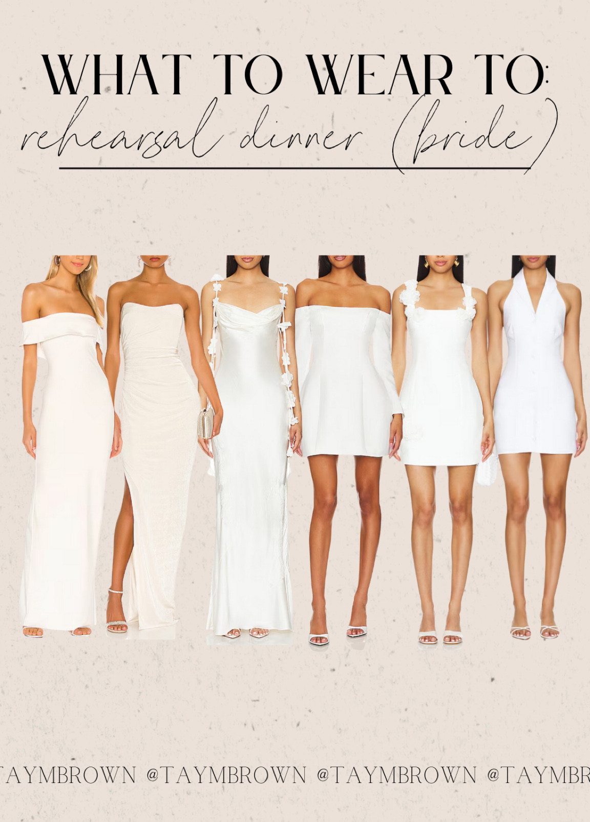 Bridal dresses / rehearsal dinner dress / bridal party dresses 

#LTKStyleTip #LTKParties #LTKWedding