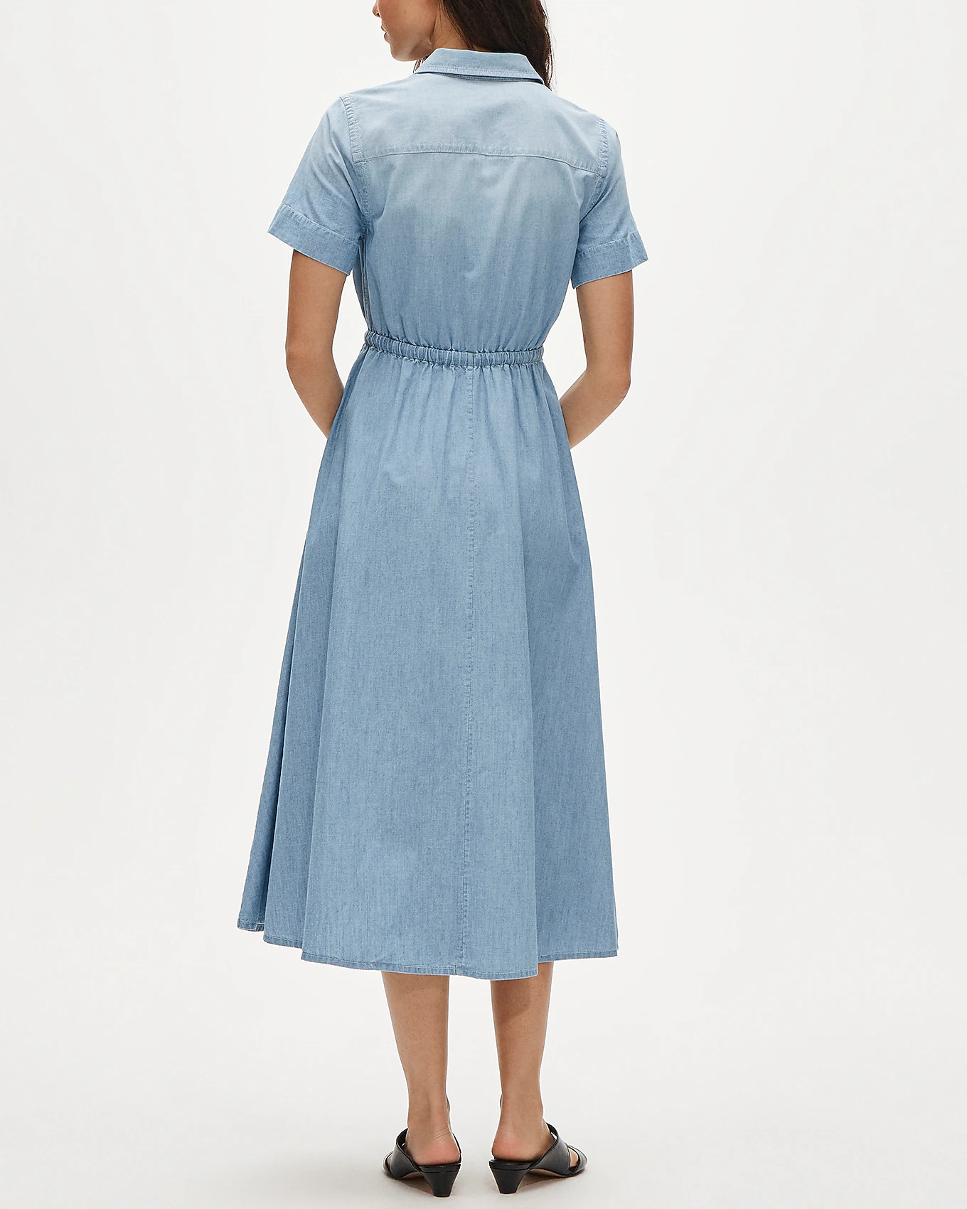Cerise shirt-dress in chambray | J. Crew US