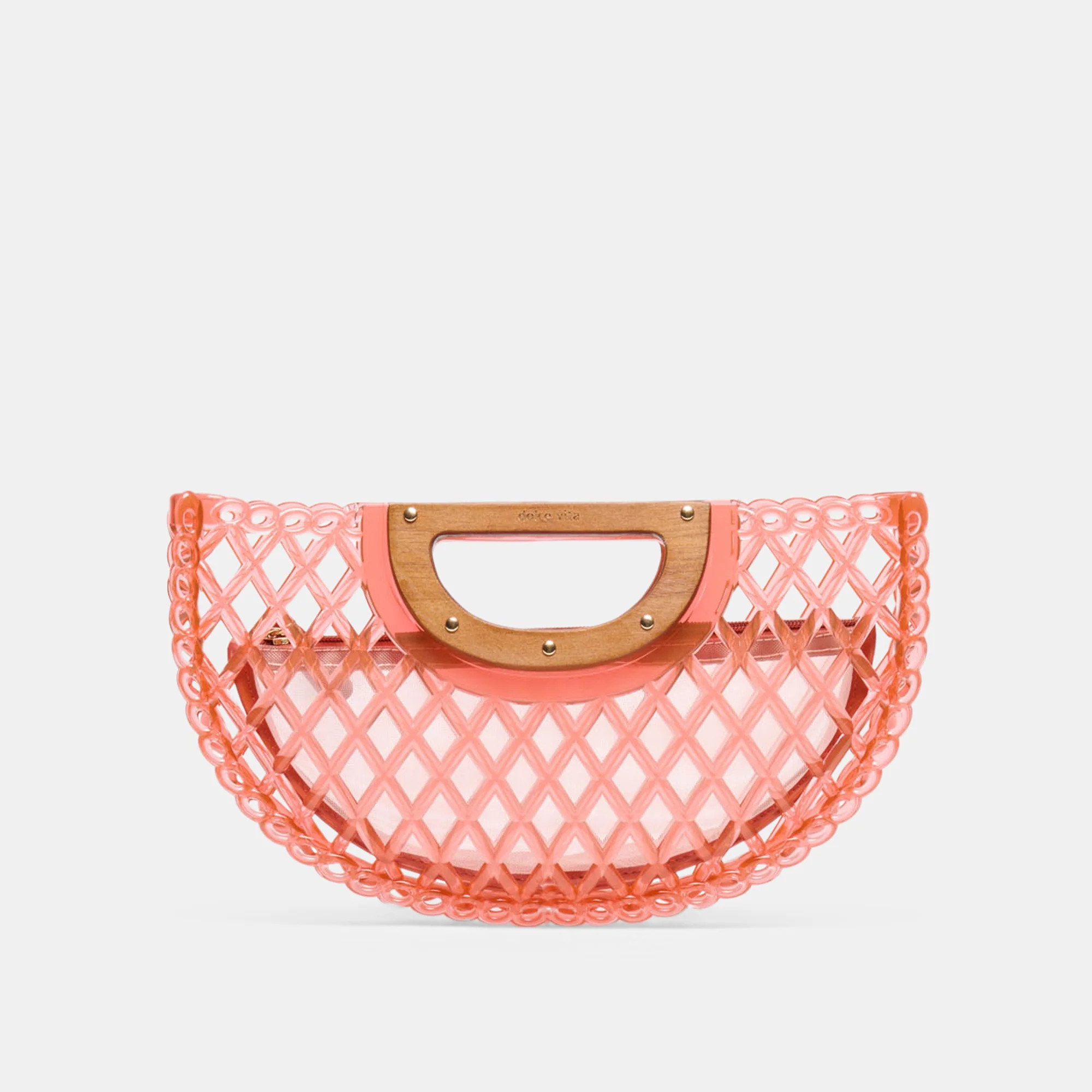 Solandra Clutch Coral Jelly | DolceVita.com