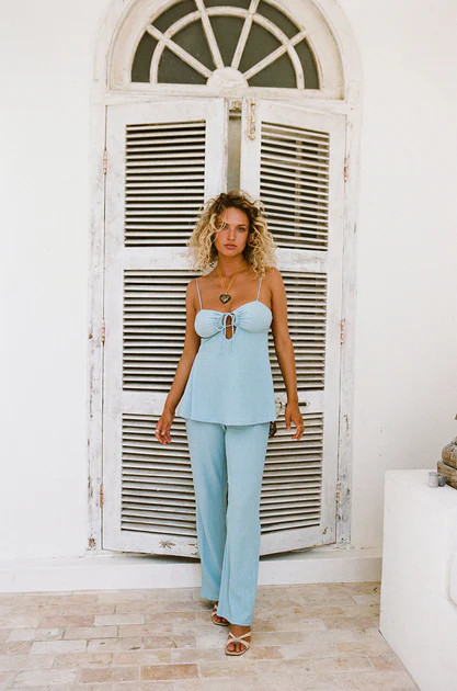 Ashton Jumpsuit - Blue | SABO SKIRT (Global)