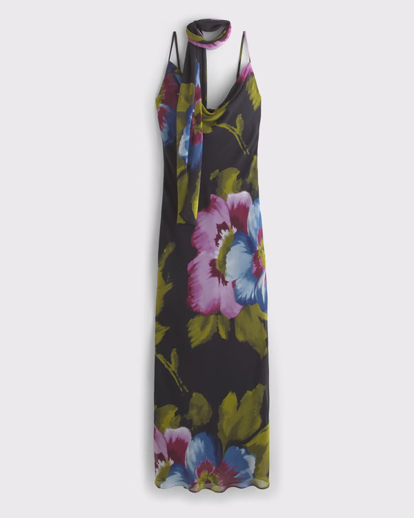 Women's The A&F Julia Slip Scarf Maxi Dress | Women's Dresses & Jumpsuits | Abercrombie.com | Abercrombie & Fitch (US)