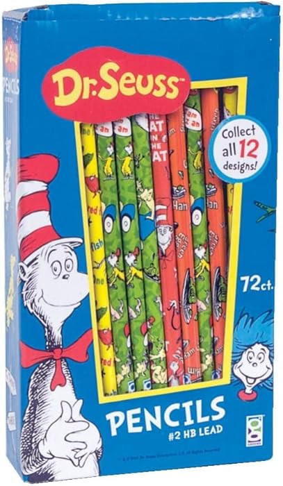 Raymond Geddes Dr Seuss Number 2 Pencils For Kids 72 Count (Pack of 1) | Amazon (US)