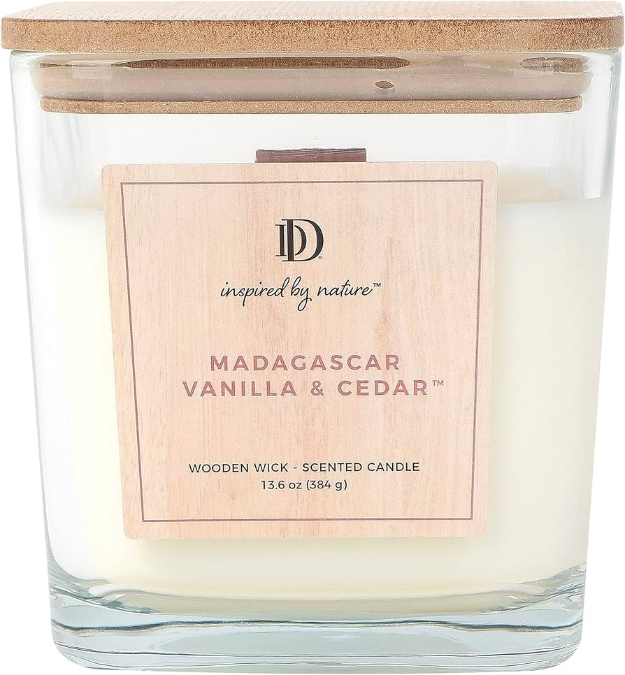 Madagascar Vanilla & Cedar Square Jar Candle | Amazon (US)