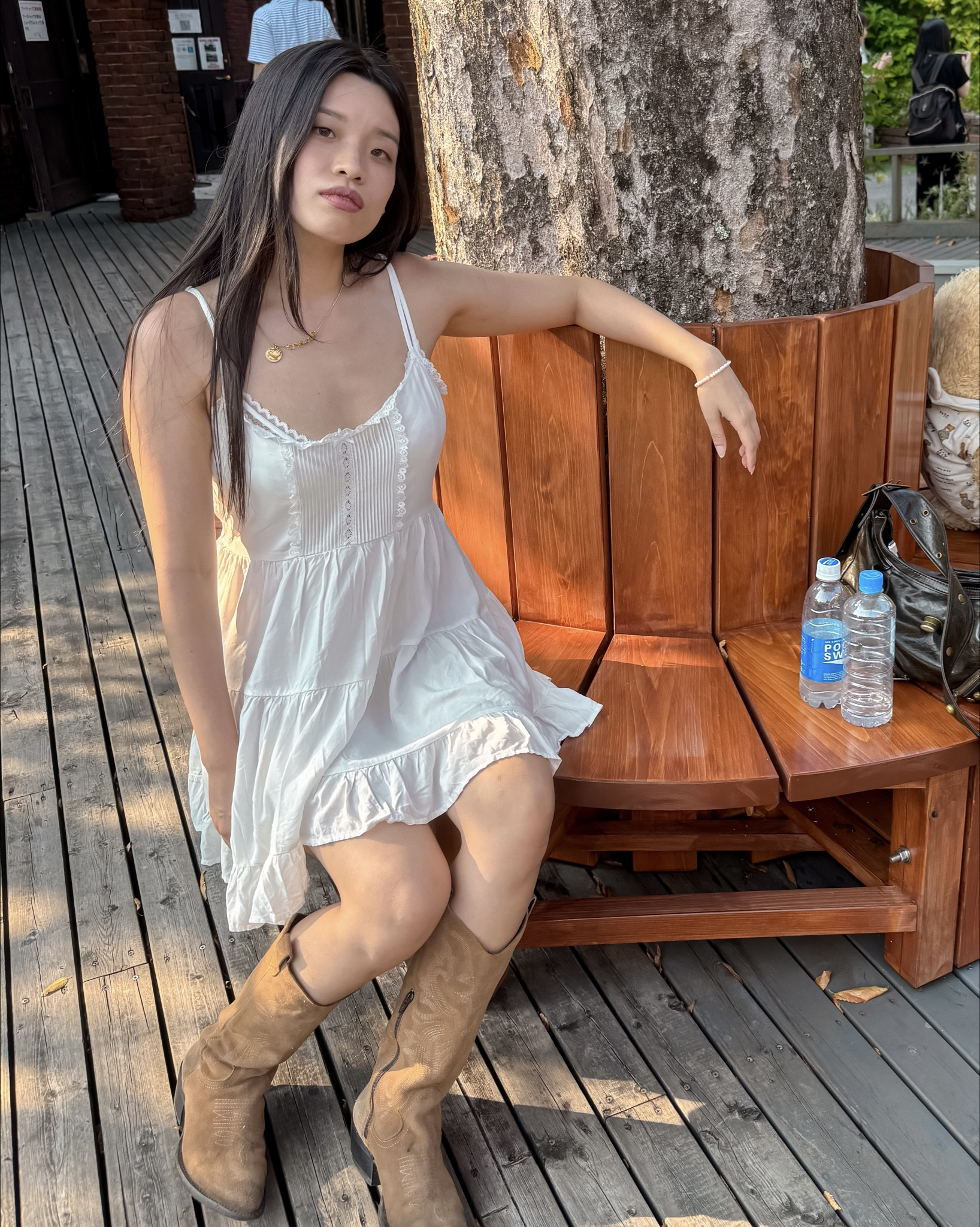 #WhiteDressOutfit
#CowboyBootsStyle
#FallBagLove
#AutumnStreetStyle
#WesternInspired
#ChicAndEffortless
#FallOutfitInspo
#CityCowgirl
#SeasonalChic
#OOTDFall

#LTKshoes #LTKdresses #LTKbag