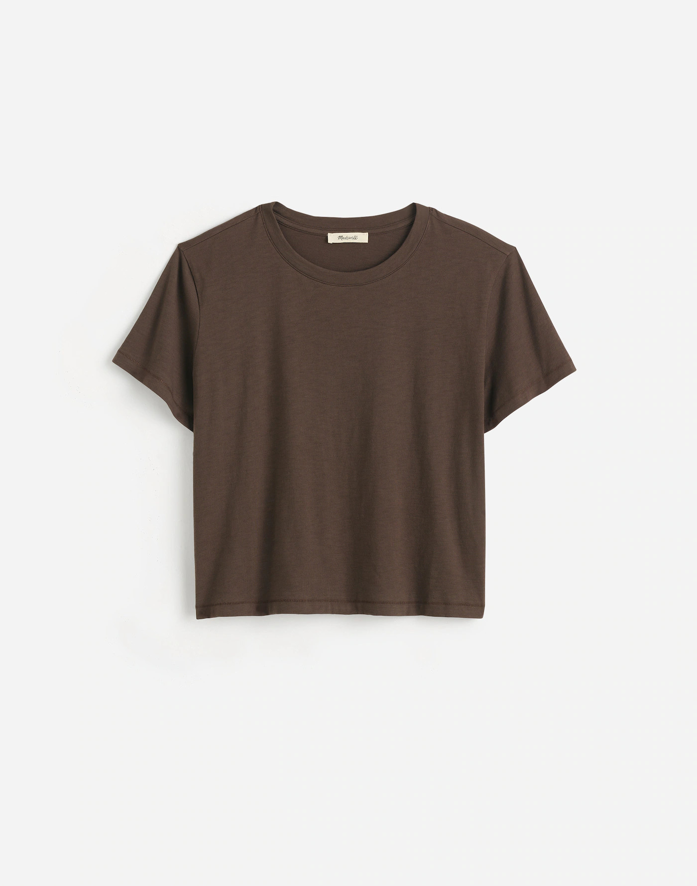 Slub Boxy-Crop Tee | Madewell | Madewell