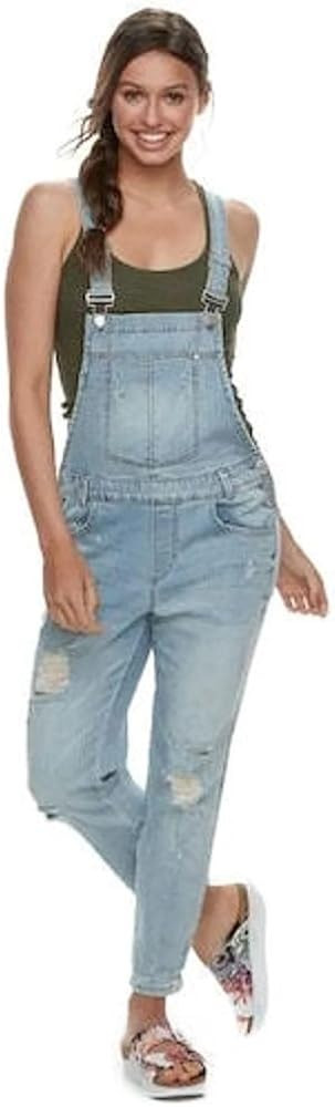 Destructed Overalls Juniors Juniors 9 Blue | Amazon (US)