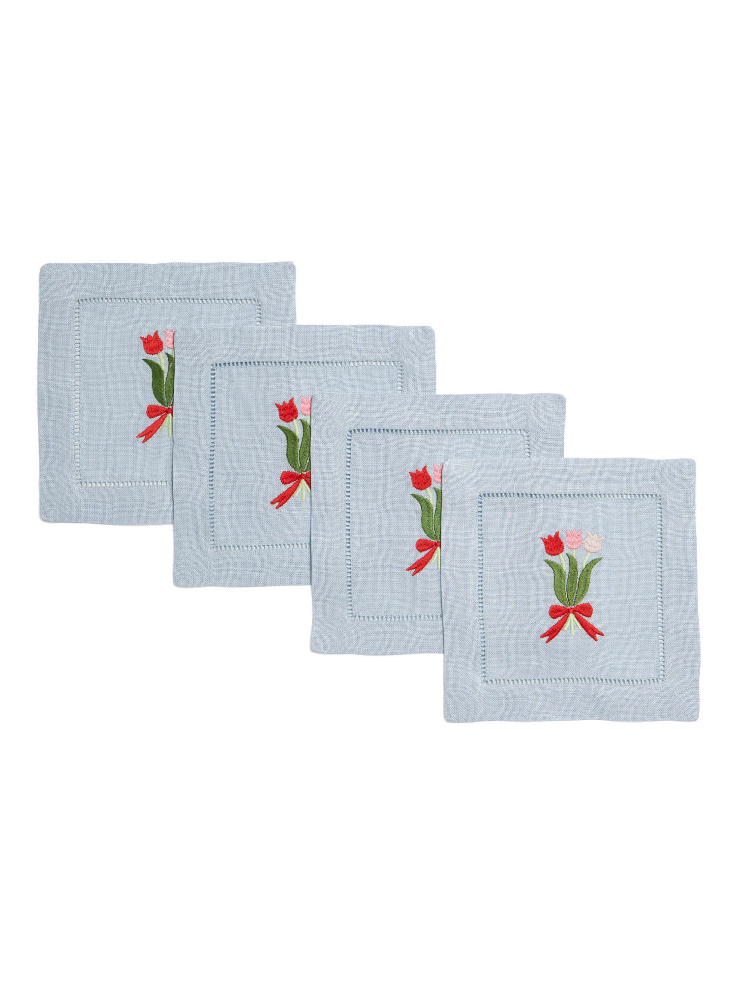 Set Of Four Tulip Cocktail Napkins | TJ Maxx