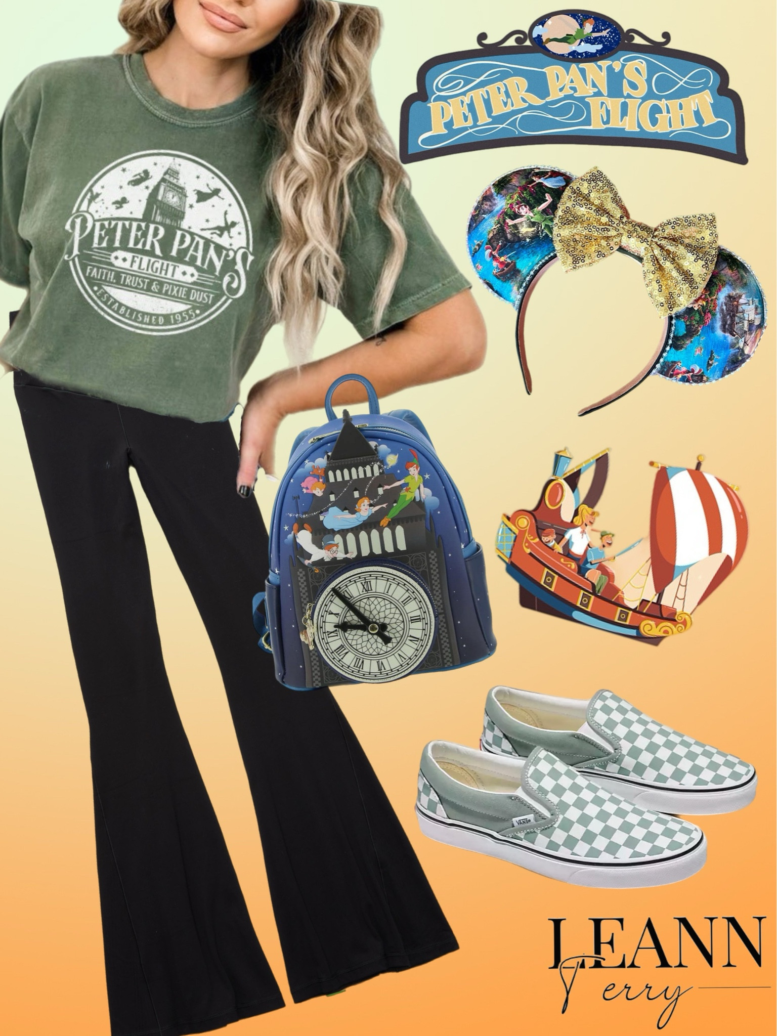 Fly away to Neverland in style! ✨ Channeling Peter Pan vibes today. #NeverlandFashion #MagicalOOTD #DisneyStyle #PeterPanInspired #SecondStarToTheRight #AdventureAwaits #Disneyfashion #Disneybound
