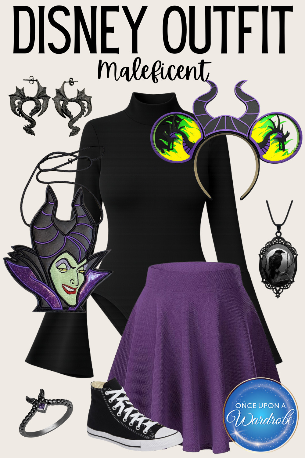 Maleficent energy for your next Disney Cruise Line vacation 💜 This Disney Destiny outfit idea mixes villain vibes with wearable cruise style featuring purple, black, and subtle Disney details. Perfect for Pirate Night, Halloween on the High Seas, Disney parks, Disney cruise photo spots, or anyone planning Disney villain outfits and Disney cruise fashion inspiration. 

 #LTKootd #LTKmomlife #LTKTravel