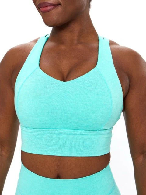 Twilight Dream Heather Sports Bra - Playa XXS | Buffbunny