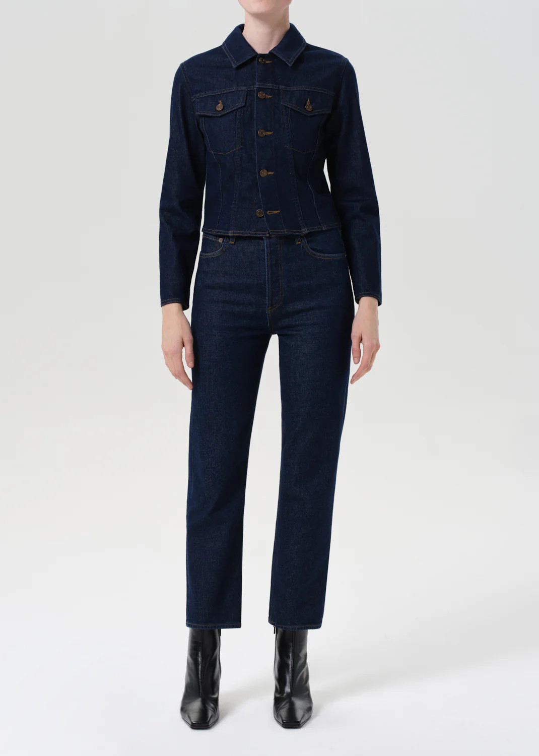 90's Pinch Waist Crop (Comfort Stretch) in Reissue | AGOLDE