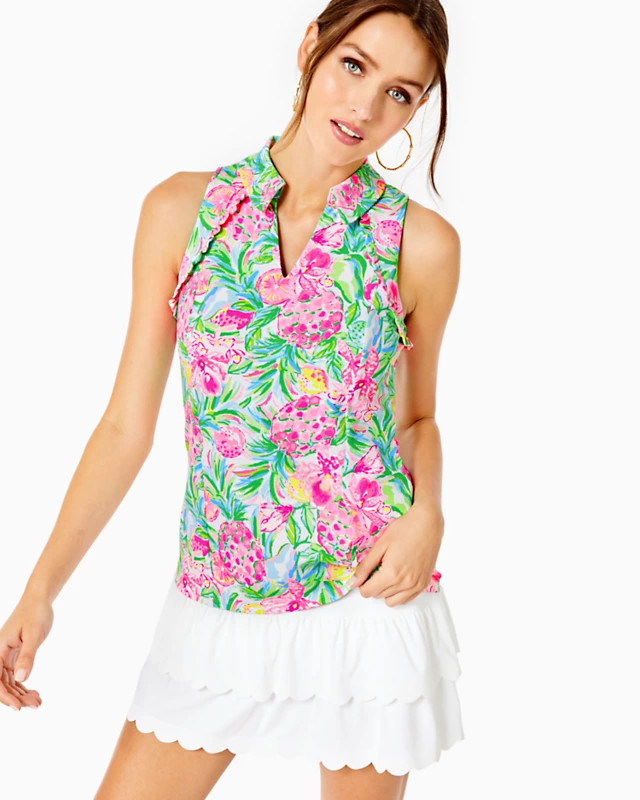 UPF 50+ Luxletic Martina Polo Top | Lilly Pulitzer