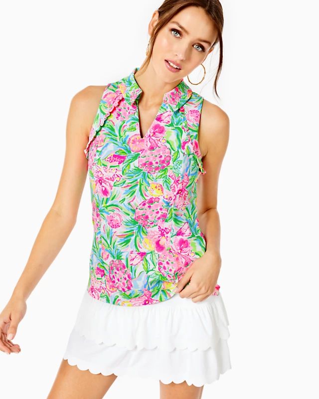UPF 50+ Luxletic Martina Polo Top | Lilly Pulitzer
