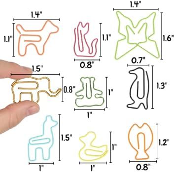 Mr. Pen- Animal Shaped Paper Clips, 30 pcs, Cute Paper Clips, Assorted Colors, Fun Paper Clips, C... | Amazon (US)