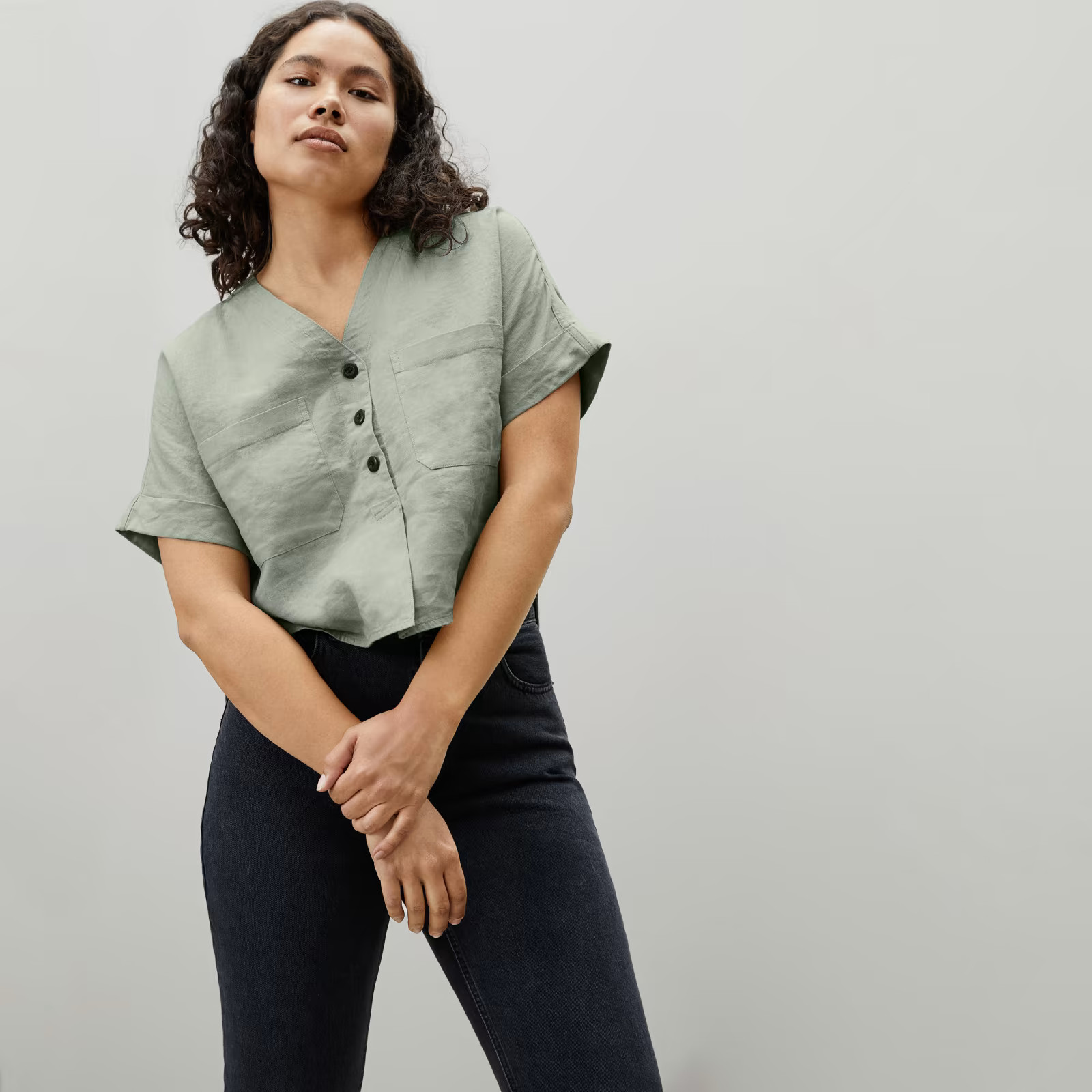 The Linen Utility Shirt | Everlane