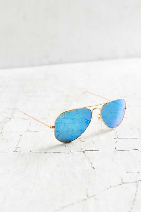 Ray-Ban Mirrored Aviator&nbsp;Sunglasses | Urban Outfitters US