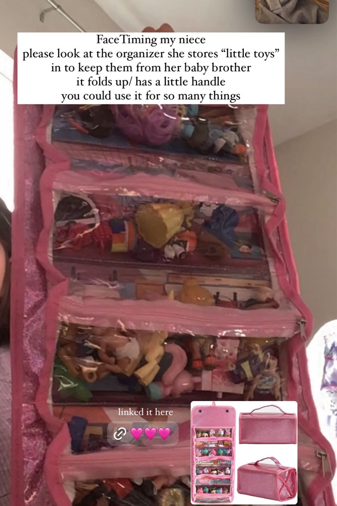 How genius is this storage/ organization idea for all those tiny toys? 

You could fill it with art supplies, stuff it with items to create a gift for someone, store makeup, nail polish, hair supplies. The options are endless. 




@Morgan.Speiser 
toy organization, storage solutions, kids room storage, toy storage, spring cleaning, easter gift idea, Easter basket stuffer. 

#LTKfamily #LTKhome #LTKkids