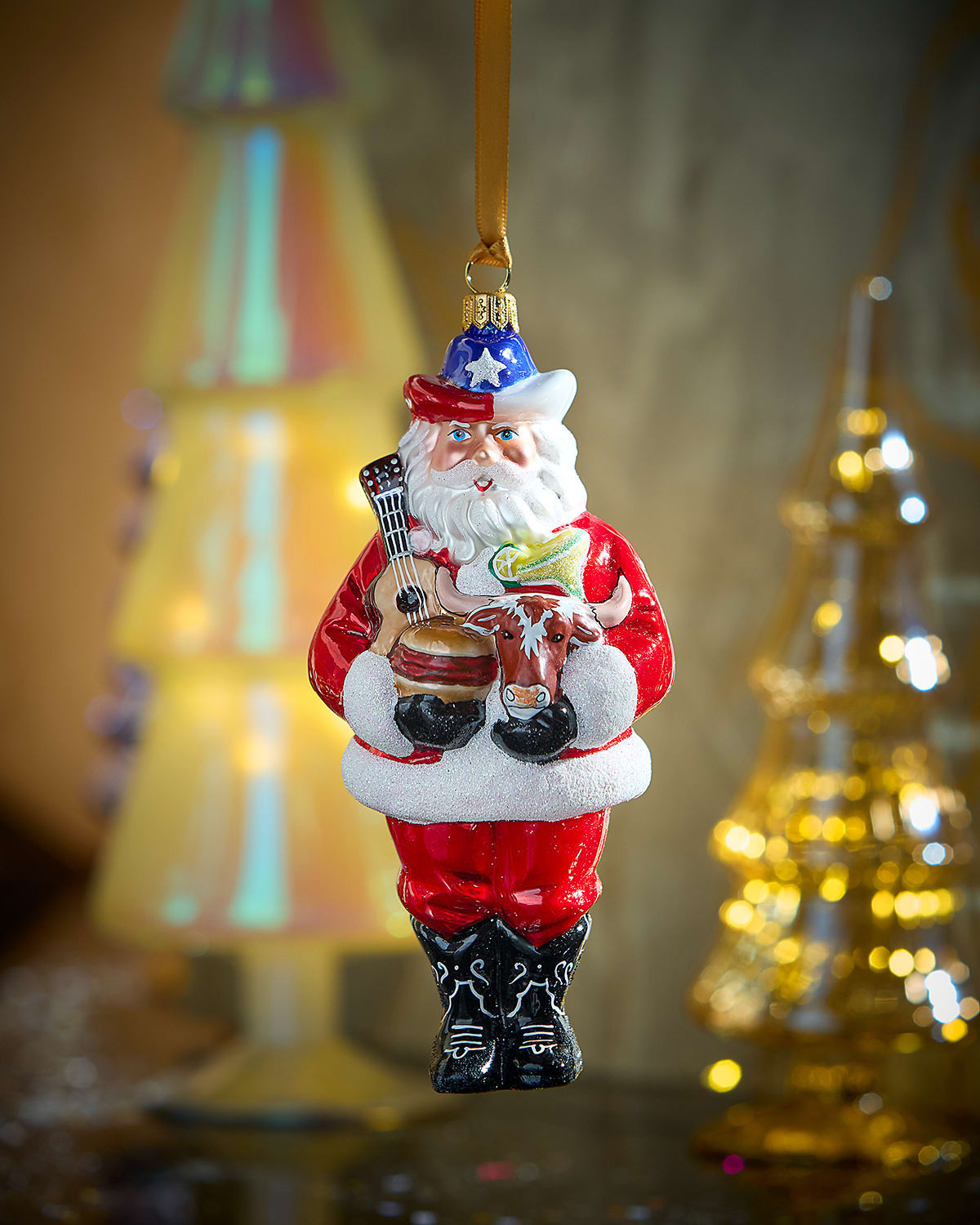 Texas Santa Christmas Ornament | Neiman Marcus