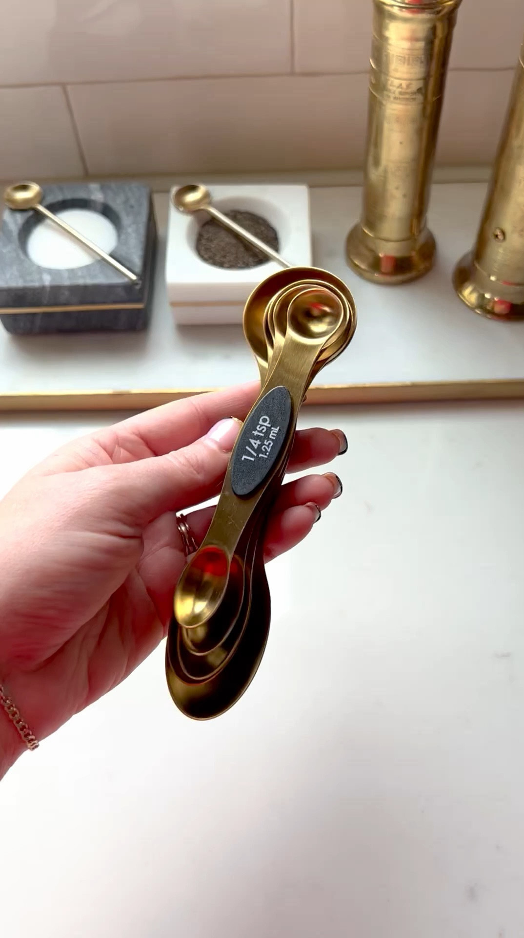 One of my favorite Amazon finds of all time is 25% for Black Friday! I absolutely love these magnetic measuring spoons! They’re easy to store and would make a great stocking stuffer!

Amazon Home, Amazon, finds, kitchen, decor, gold kitchen, black kitchen, modern kitchen, gift for her, cooking gift, kitchen, essentials, look for less, baking, cooking 


#LTKHome #LTKGiftGuide #LTKWatchNow
