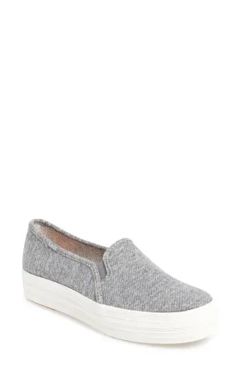 Women's Keds Triple Decker Slip-On Platform Sneaker, Size 6 M - Grey | Nordstrom