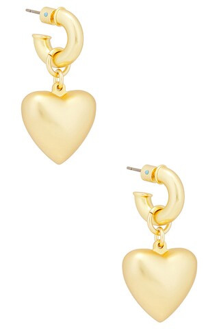 Roxanne Assoulin The Puffy Heart Earrings in Gold from Revolve.com | Revolve Clothing (Global)