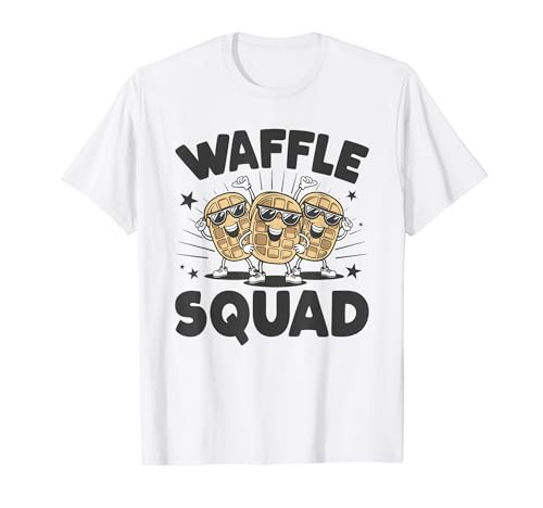 Waffle Squad Funny Waffles Funny Breakfast Waffle T-Shirt | Amazon (US)