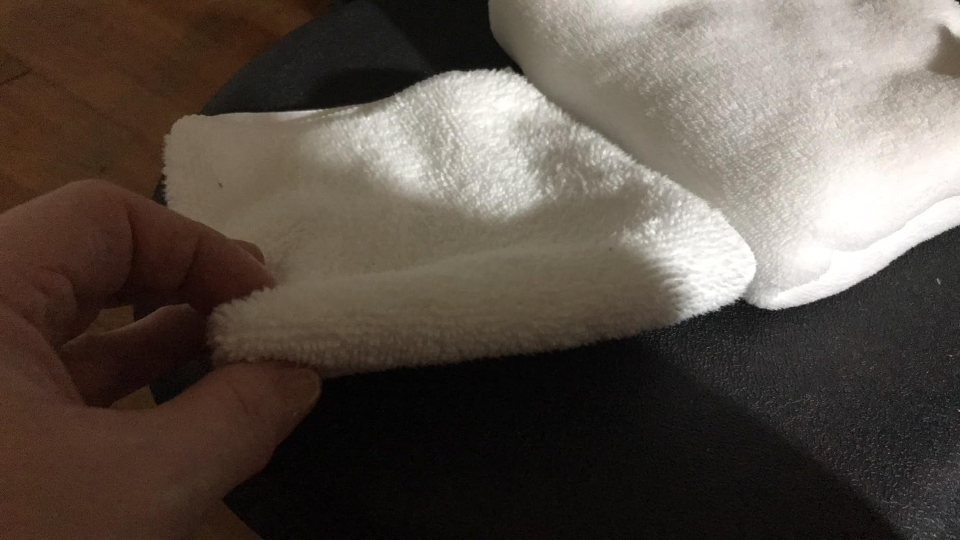 HOMEXCEL White Microfiber Cleaning Cloth, 12 Pack Premium Microfiber Towels for Cars, Lint Free, ... | Amazon (US)