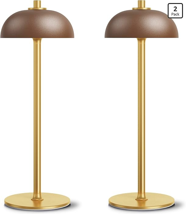 2 Pack Cordless Table Lamp Rechargeable, 5000mAh Battery Table Light | Amazon (US)