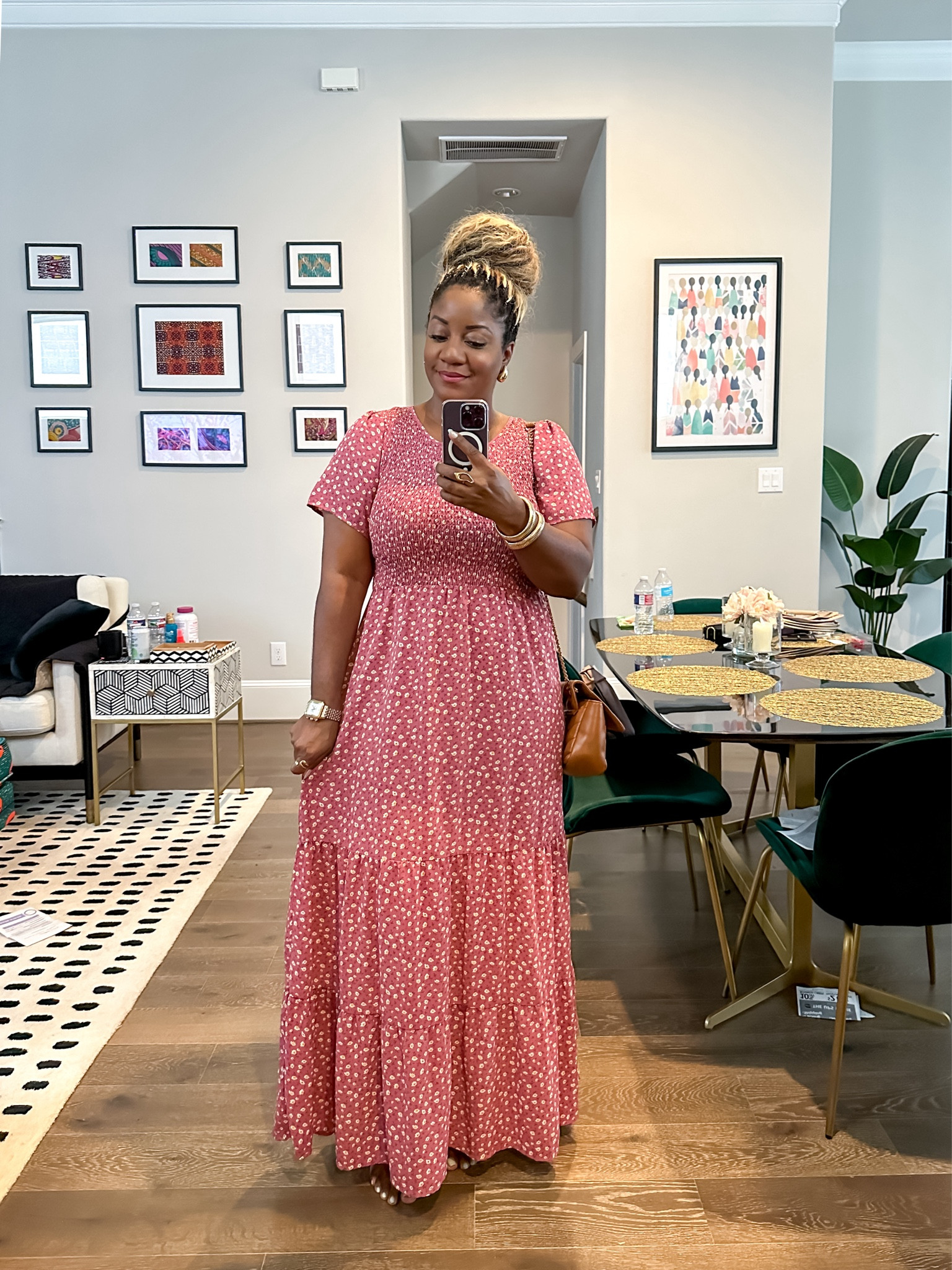 Cute casual maxi dress with sleeves, perfect for outings, lunch, brunch, or running errands. TTS - wearing a L.  I got several compliments this day. 

#LTKMidsize #LTKFindsUnder100 #LTKFindsUnder50