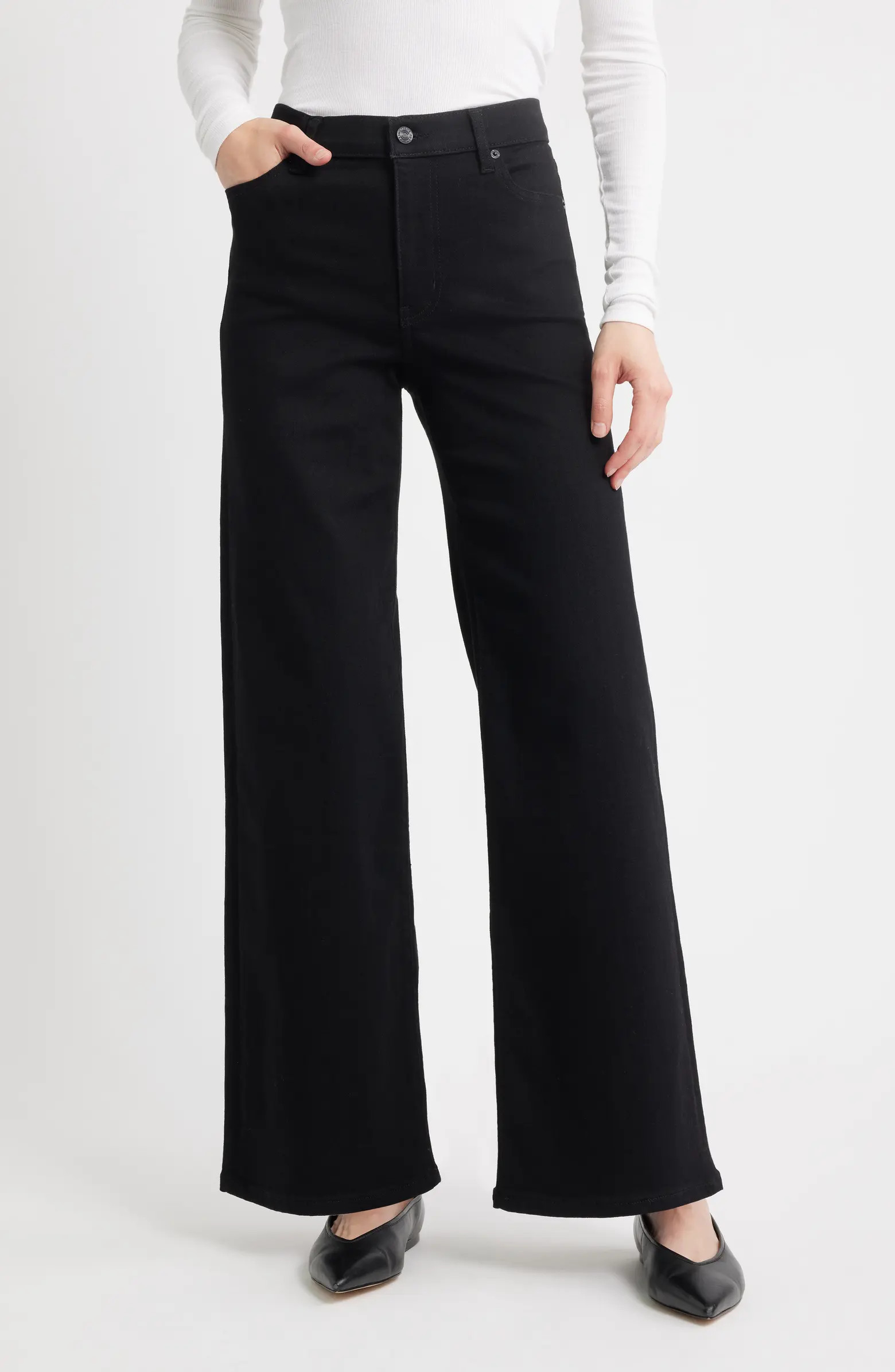 Le Slim Palazzo High Waist Wide Leg Jeans | Nordstrom