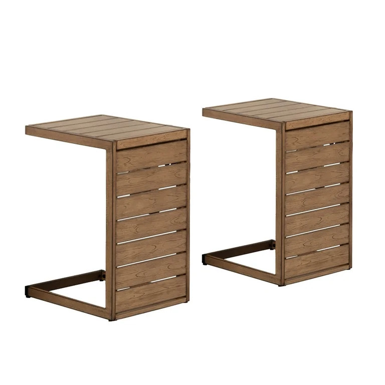Better Homes and Gardens Marlow 2-Pack Side Tables with Hand-Painted Faux Wood Finish | Walmart (US)