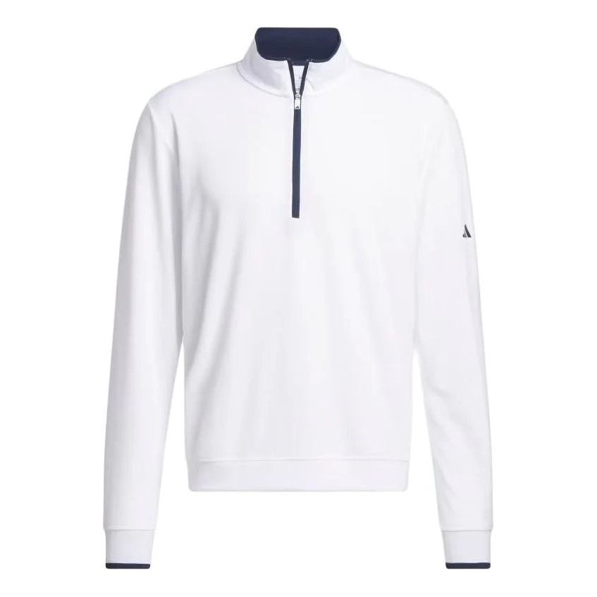 adidas Lightweight Half-Zip Top Asia Sizing 'White' IU4505 | KICKS CREW