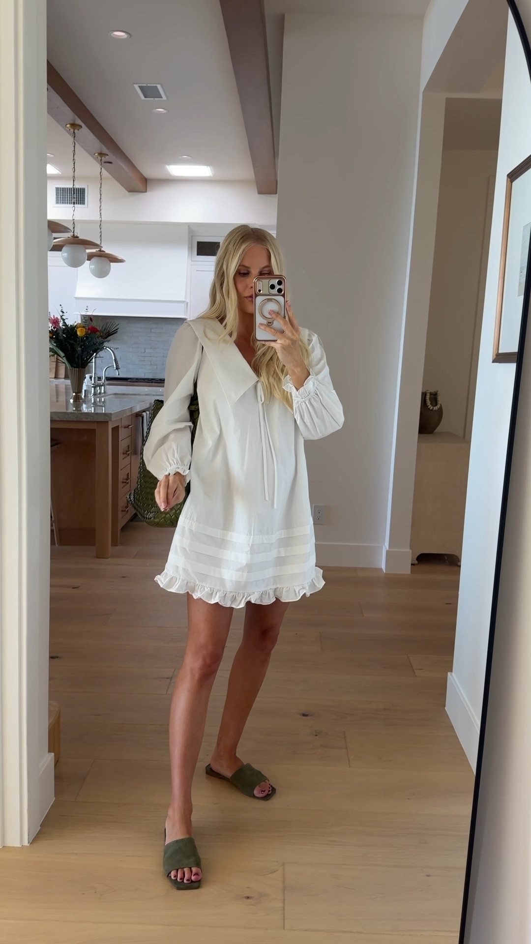 Code KATHLEEN20 for 20% off orders $100+! Wearing a small in dress, shoes are tts! #kathleenpost

Spring transition outfit, dinner date outfit, lunch date outfit, bump friendly, maternity look

#LTKspring 



#LTKBump #LTKootd