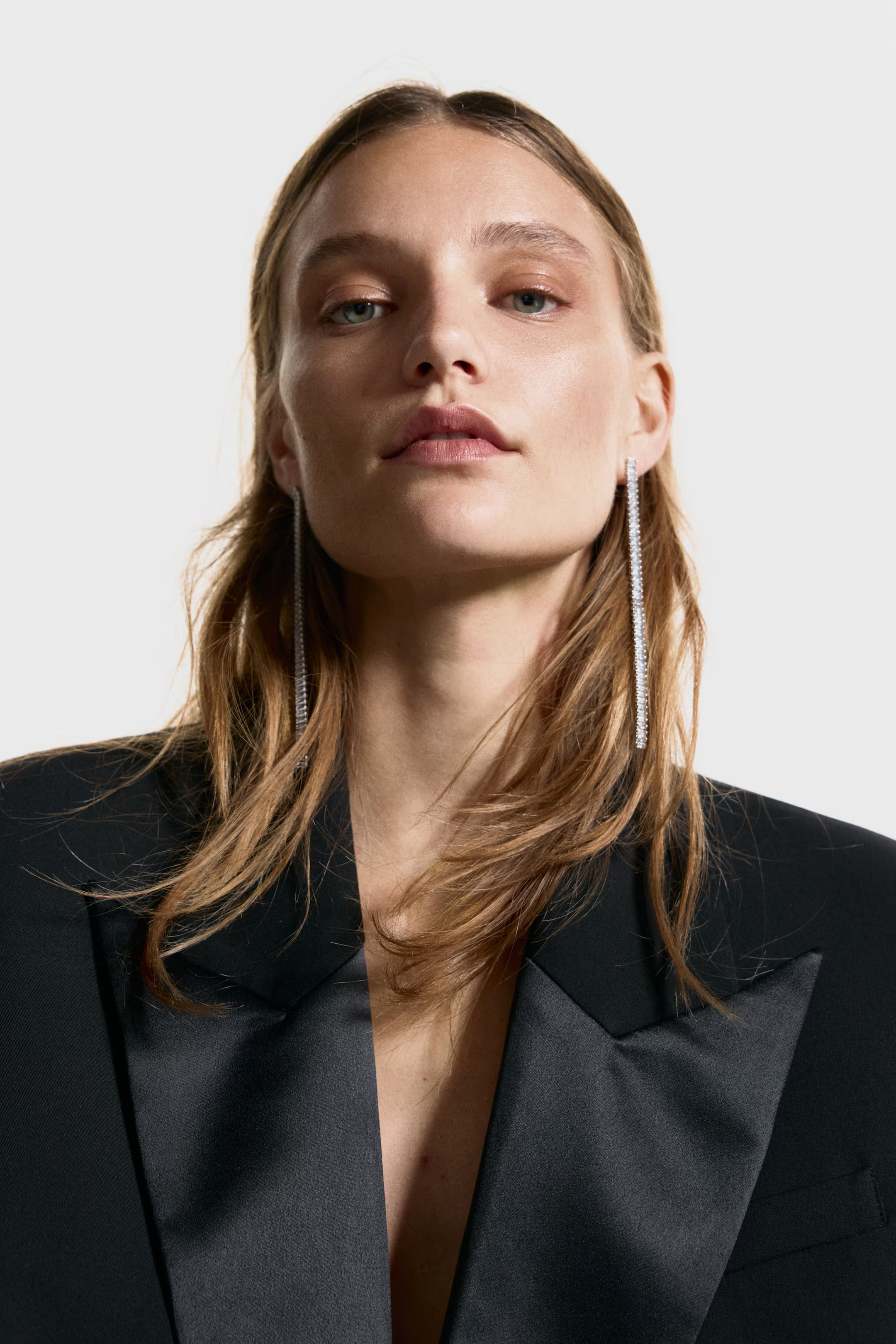 Rhinestone-Chain Earrings | H&M (US + CA)