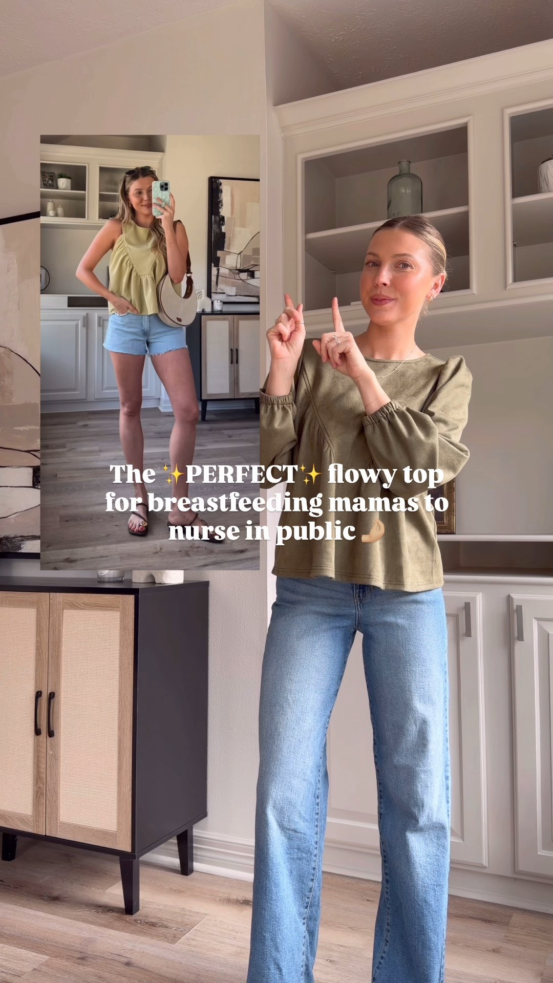 Nursing friendly top for winter!! Size S