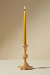 Aria Wooden Taper Candlestick | Anthropologie (US)