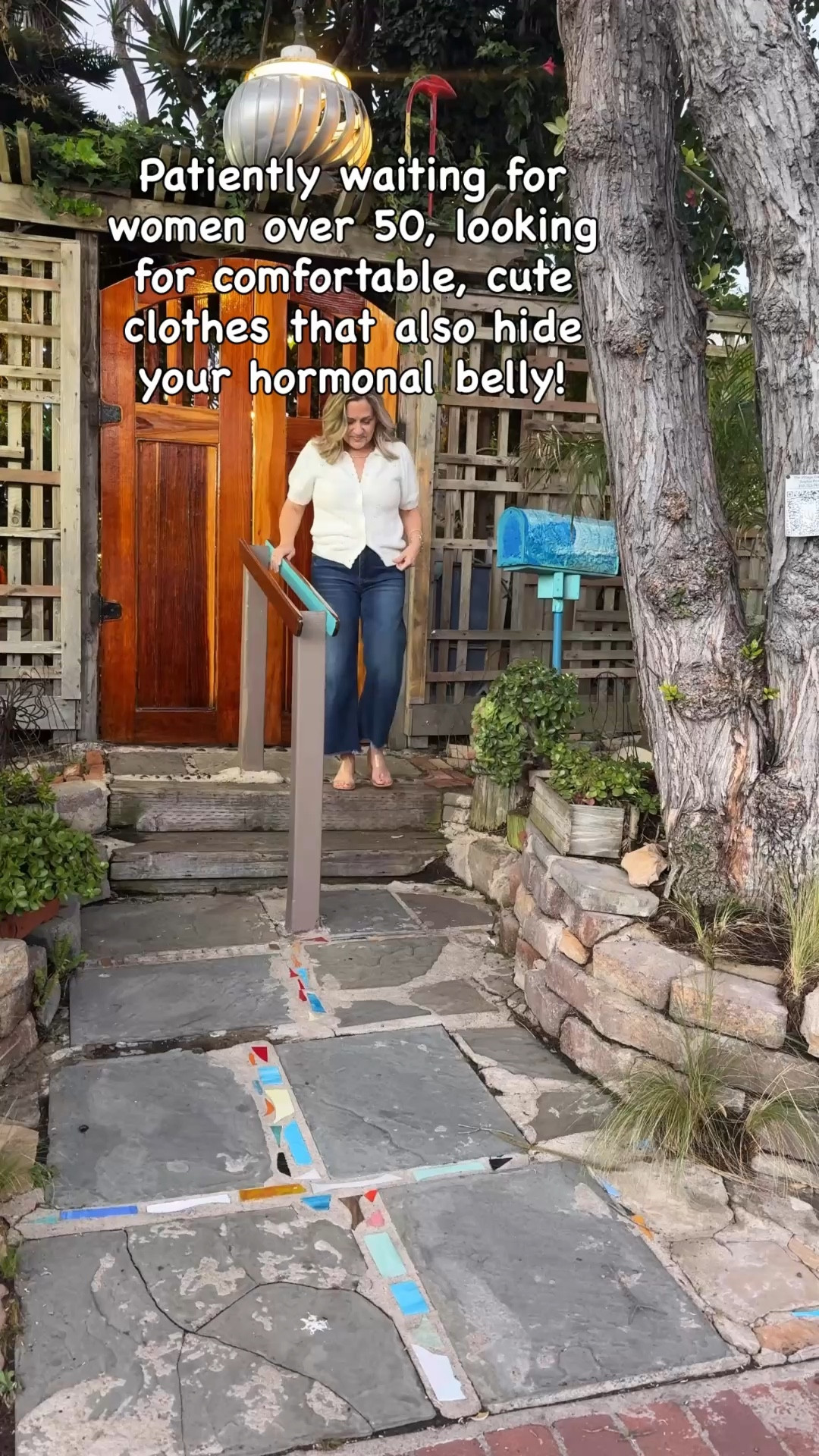 
When you’re dealing with menopausal weight, it can be hard to get ready for date night. Instead of trying to squeeze into the outfits, I might have worn in the past, I shifted to tummy flattering clothes.  Even though these pants look like they are showing a lot and might look tight, they don’t feel tight at all, and they really camouflage the tummy area.  

#LTKOver40 #LTKootd #LTKdayinmylife