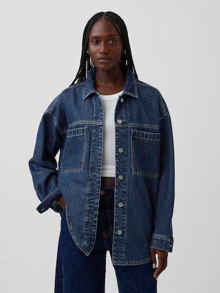 Oversized Denim Shirt Jacket | Gap (US)